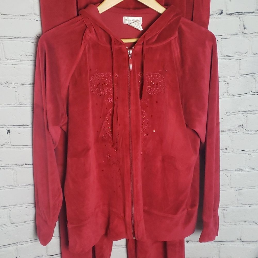 Monroe & Main Red Jacket and Pants Set - Picture 5 of 10